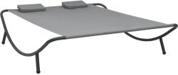 vidaXL Pat dublu de exterior, antracit, material textil (48076)