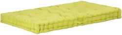 vidaXL Pernă podea canapea din paleți, verde, 120 x 80 x 10 cm bumbac (48686)