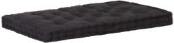 vidaXL Pernă podea canapea din paleți, negru, 120 x 80 x 10 cm bumbac (48674)