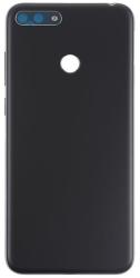 tel-szalk-021590 Huawei Y6 (2018) fekete akkufedél hátlap - burkolati elem oldalsó gombokkal (tel-szalk-021590)