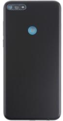 tel-szalk-021593 Huawei Y7 (2018) fekete akkufedél hátlap - burkolati elem oldalsó gombokkal (tel-szalk-021593)