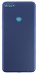tel-szalk-021595 Huawei Y7 (2018) kék akkufedél hátlap - burkolati elem oldalsó gombokkal (tel-szalk-021595)