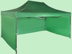 Expodom Gyorsan összecsukható sátor 3x4, 5 m - acél, Zöld, 3 oldalfal