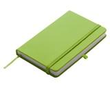 Jegyzetfüzet A/6 gumis, 190 lapos, sima, Lübeck, világoszöld