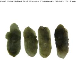 Cuart Verde Natural Brut din Montepuz Mozambique - 36-40 x 13-18 mm - (XL) - 1 Buc
