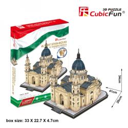 3D puzzle: Szent István Bazilika CubicFun 3D híres magyar épület makettek - 3dpuzzleshop - 4 570 Ft