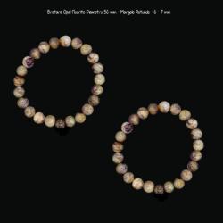  Bratara Opal Fluorite Diametru 56 mm - Margele Rotunde 6 - 7 mm