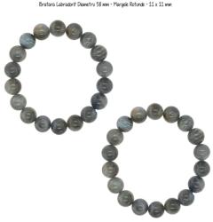  Bratara Labradorit Diametru 58 mm - Margele Rotunde - 11 x 11 mm