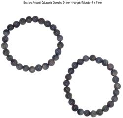  Bratara Avalonit Calcedonie Diametru 54 mm - Margele Rotunde - 7 x 7 mm