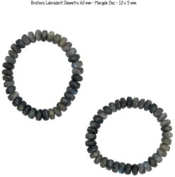 Bratara Labradorit Diametru 60 mm - Margele Disc - 10 x 5 mm