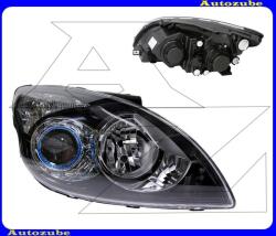 Hyundai i30 1 2008.10-2012.04 /FD/ Fényszóró jobb (H7/H1) fekete házas, motorral TYC 20-12277-15-2