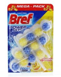 Bref Odorizant WC, 3 x 50 g, Power Aktiv Juicy Lemon