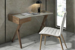 AC ORIGAMI design íróasztal - 120cm - szürke/dió (AC-3018)