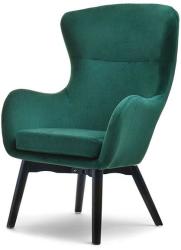 VOX bútor LETA füles fotel, zöld-fekete