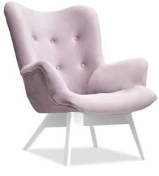 VOX bútor LORI füles fotel, lila-fehér