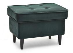 VOX bútor MALMO puff, zöld-fekete