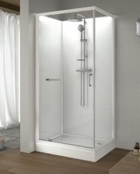 Sanplast Sanplast klp-KCDJ/CLIIa Zárt téglalap alakú zuhanykabin szett 80x100 ezüst (kpl-KCDJ/CLIIa-80x100 sb WO)