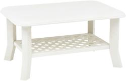 vidaXL Măsuță de cafea, alb, 90 x 60 x 46 cm, plastic (48793) Masa de cafea