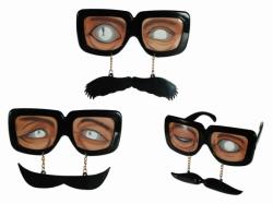 Party Center Funny glasses ochelari haiosi de petrecere cu mustata, cod 18/3929, 1 buc (OT18/3929)