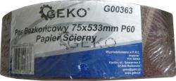 Geko Végtelenített csiszolószalag 75x533mm P60 (G00363)