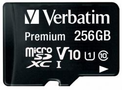 Verbatim microSDXC 256GB C10/U1 44087