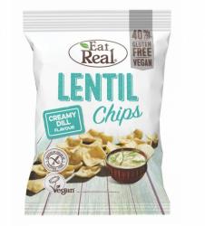 Eat Real Lencse Chips tejszínes-kapros 40 g