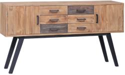 vidaXL Dulap lateral, 140 x 30 x 75 cm, lemn masiv de tec (285314) Comoda