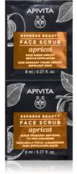 APIVITA Express Beauty Apricot finoman tisztító peeling az arcra 2 x 8 ml