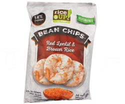 RiceUP! Bean Chips rizs chips vörös lencsével 60 g