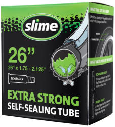 Slime - camera bicicleta 26" cu solutie antipana - 26"x1.75-> 26"x2.125 - 47-559-> 57-559 - valva auto (30059) - trisport