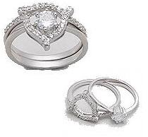 BeSpecial Set inele argint 925 rodiat cu zirconii (INA0026_14265)