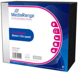 MediaRange MediaRange CD-R 700MB|80min 52x speed, Slimcase Pack 10 (MR205)