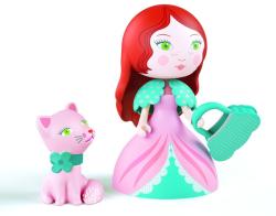 DJECO Printesa Rosa si pisicuta Djeco Figurina