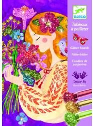 DJECO Joc creativ cu sclipici colorat flori parfumate Djeco