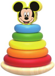 Disney Piramida de stivuit inele colorate din lemn si Mickey, Disney