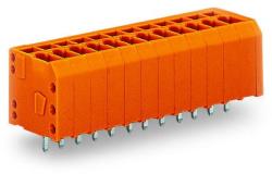 Wago PCB terminal block; 1.5 mm2; Pin spacing 3.81 mm; 7-pole; CAGE CLAMP®; 1, 50 mm2; orange (739-337)