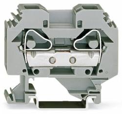 Wago 2-conductor through terminal block; 16 mm2; lateral marker slots; for DIN-rail 35 x 15 and 35 x 7.5; CAGE CLAMP®; 16, 00 mm2; gray (283-101)