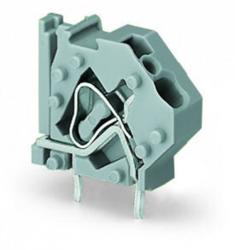 Wago Stackable PCB terminal block; 4 mm2; Pin spacing 7.5 mm; 1-pole; CAGE CLAMP®; commoning option; 4, 00 mm2; gray (745-811)