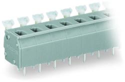 Wago PCB terminal block; push-button; 2.5 mm2; Pin spacing 7.5/7.62 mm; 6-pole; suitable for Ex-e applications; CAGE CLAMP®; commoning option; 2, 50 mm2; light gray (255-506/000-009/999-950)