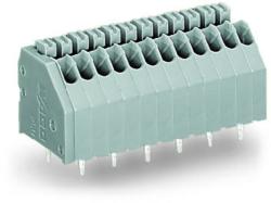 Wago PCB terminal block; push-button; 0.5 mm2; Pin spacing 2.54 mm; 17-pole; Push-in CAGE CLAMP®; 0, 50 mm2; gray (250-1417)