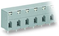 Wago PCB terminal block; push-button; 2.5 mm2; Pin spacing 10 mm; 4-pole; CAGE CLAMP®; 2, 50 mm2; gray (741-504)