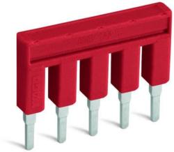 Wago Push-in type jumper bar; insulated; 10-way; Nominal current 14 A; red (2000-410/000-005)