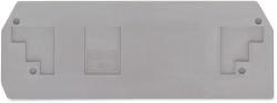 Wago End and intermediate plate; 2.5 mm thick; gray (283-350)
