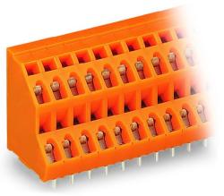 Wago Double-deck PCB terminal block; 2.5 mm2; Pin spacing 5.08 mm; 2 x 8-pole; CAGE CLAMP®; 2, 50 mm2; orange (736-308)