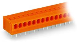 Wago PCB terminal block; 1.5 mm2; Pin spacing 3.81 mm; 9-pole; PUSH WIRE®; 1, 50 mm2; orange (235-109/330-000)