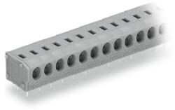 Wago PCB terminal block; 2.5 mm2; Pin spacing 5/5.08 mm; 9-pole; PUSH WIRE®; 2, 50 mm2; gray (235-409)