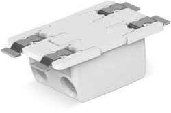 Wago Through-Board SMD PCB Terminal Block; 0.75 mm2; Pin spacing 6.5 mm; 2-pole; Push-in CAGE CLAMP®; in tape-and-reel packaging; 0, 75 mm2; white (2070-542/998-406)