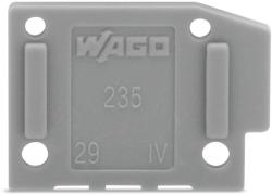 Wago End plate; snap-fit type; 1 mm thick; light green (235-700)