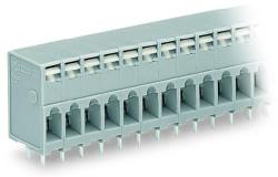 Wago PCB terminal block; push-button; 2.5 mm2; Pin spacing 5 mm; 16-pole; CAGE CLAMP®; 2, 50 mm2; gray (741-116)