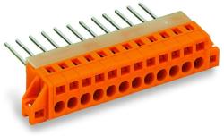Wago Feedthrough terminal block; Plate thickness: 1.5 mm; 2.5 mm2; Pin spacing 5.08 mm; 7-pole; CAGE CLAMP®; 2, 50 mm2; orange (731-167/048-000)